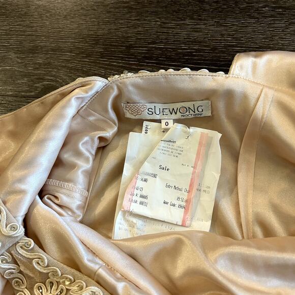 NWT Sue Wong Beaded Sequin Dress Size 0 Art Deco Gatsby Formal‎ Cocktail Gown - Picture 8 of 16